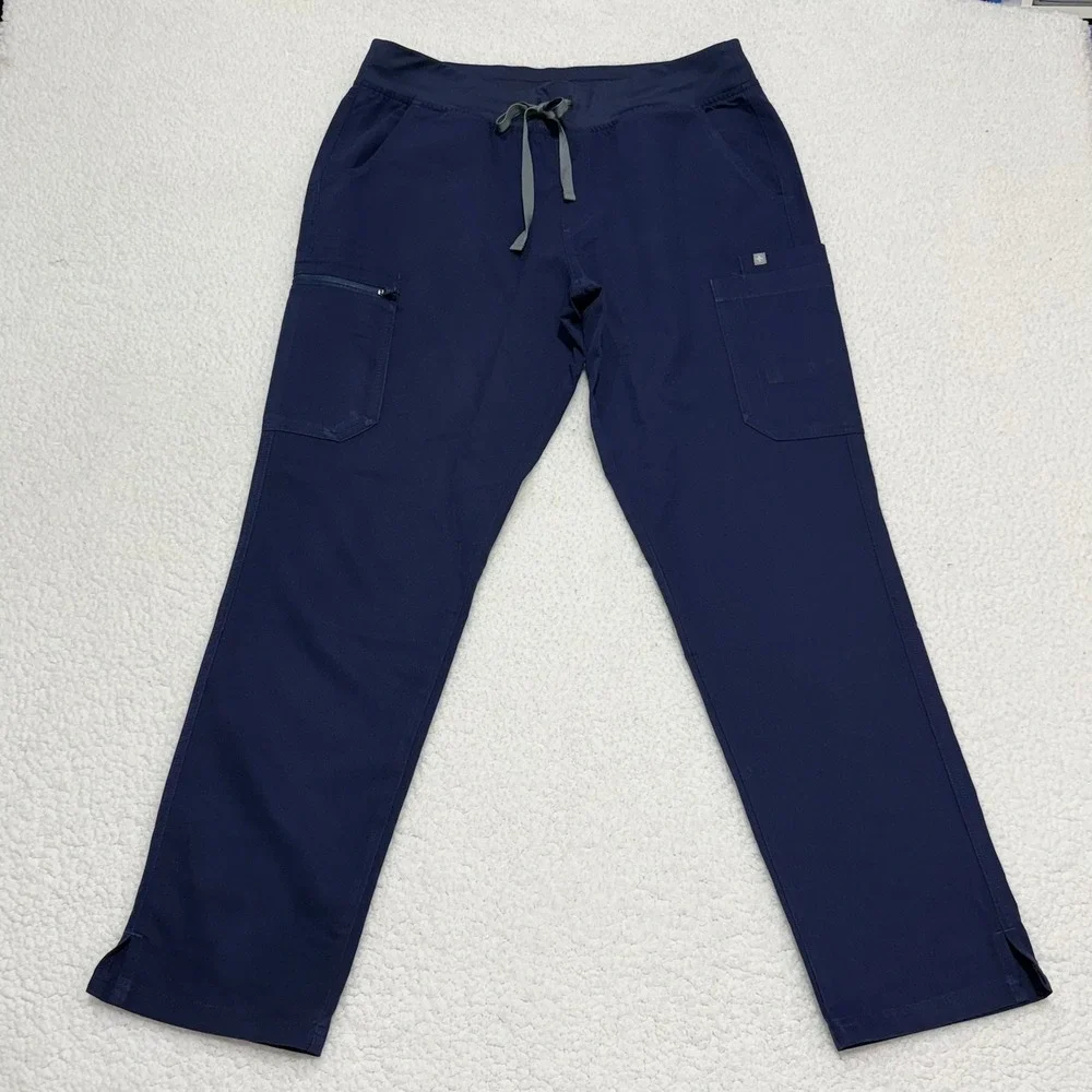 FIGS Mens Technical Collection Navy Blue Cargo Scrub Pants W22SW2023 Size L